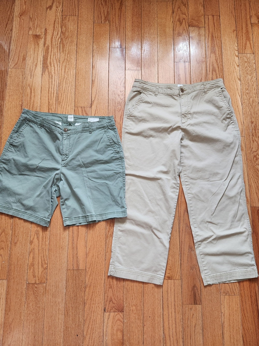 GAP Women's Chino Pants in Khaki and Olive